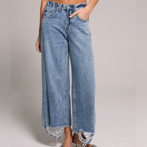 Rewash Brand Wide Leg Crop Jeans Sz 9